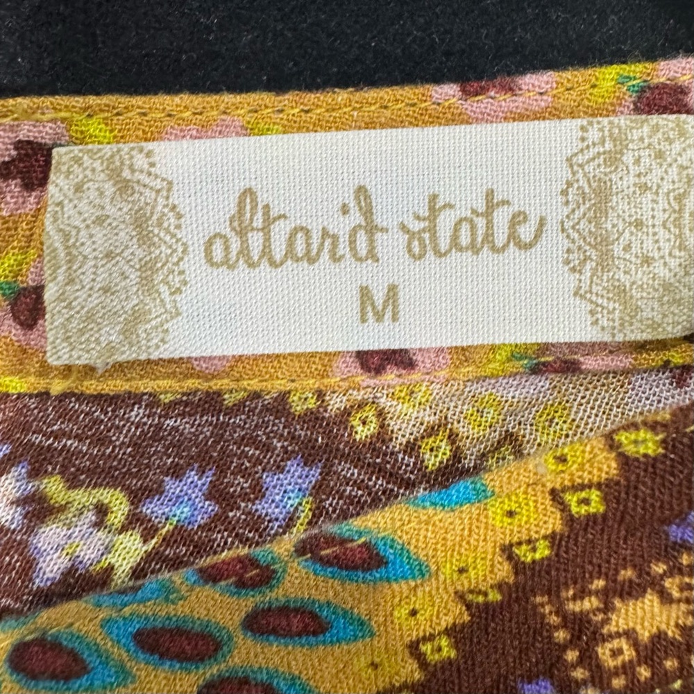 Altar'd State Multicolor Patterned Blouse - image 6